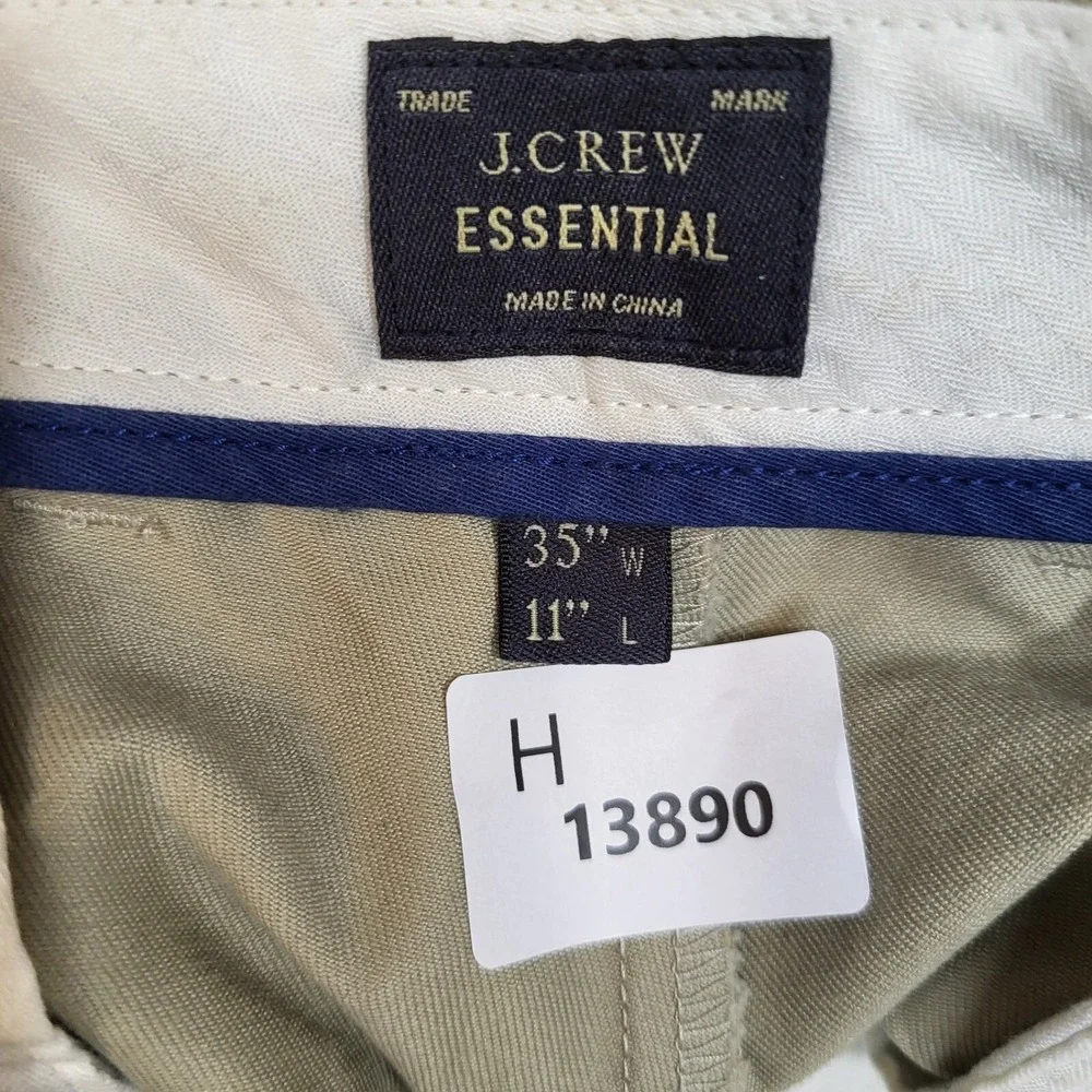 J Crew Men Shorts 35 Khaki Chino Casual Twill‎